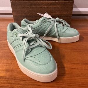 Adidas Originals Men Rivalry Lux Low Mint Leather Shoe IF7185 Size 10